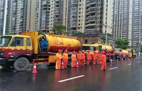 中平镇市政管道清淤